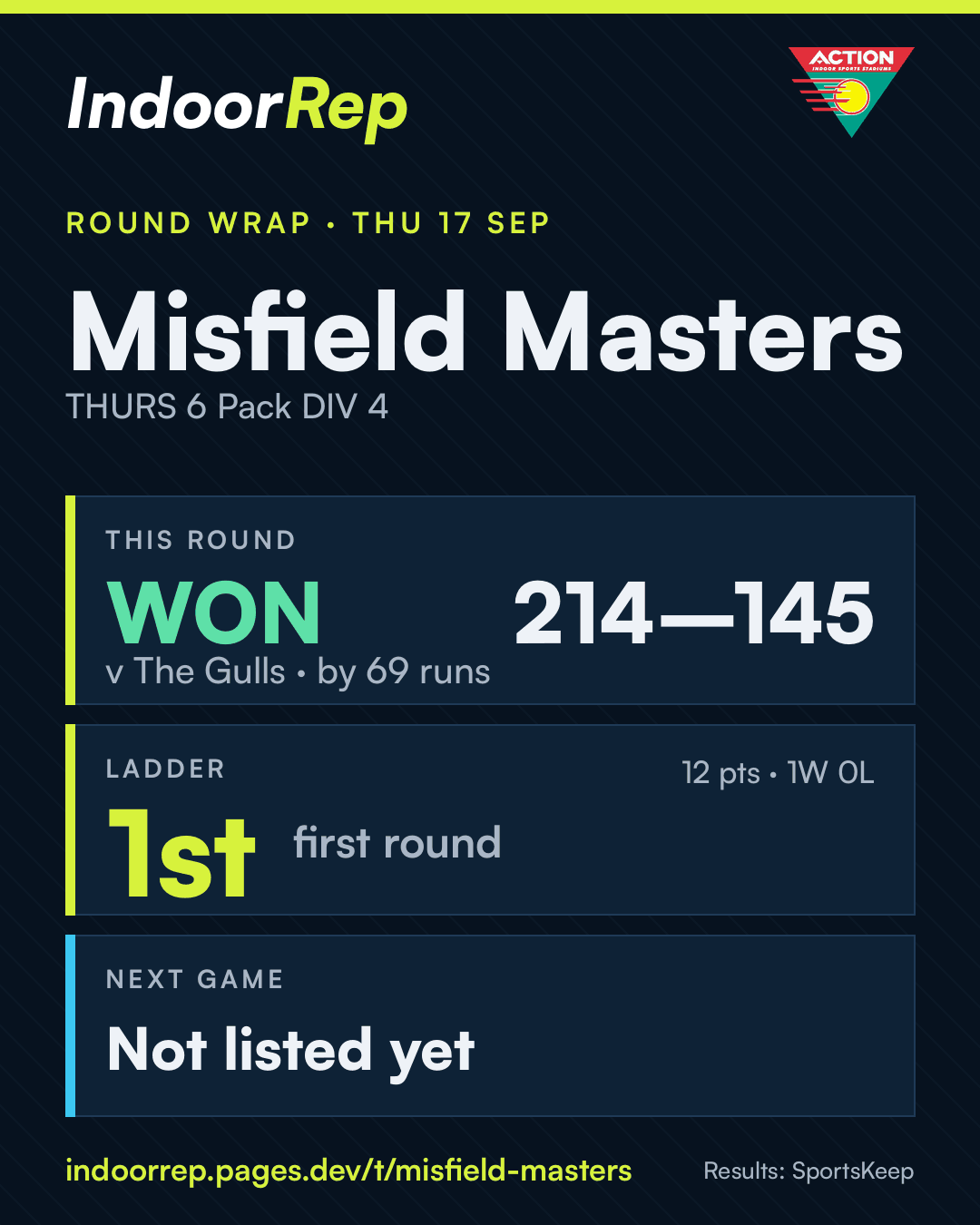 Round wrap image for Misfield Masters
